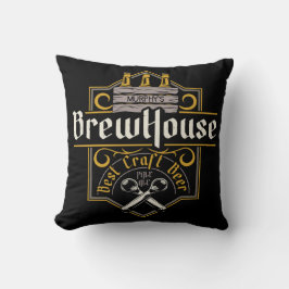 Aangepaste BrewHouse Best Craft Beer Ale Bar Kussen