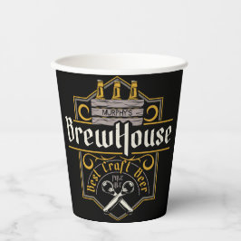 Aangepaste BrewHouse Best Craft Beer Ale Bar Papieren Bekers