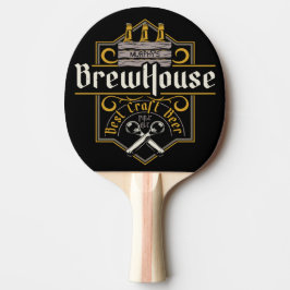 Aangepaste BrewHouse Best Craft Beer Ale Bar Tafeltennisbatje