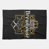 Aangepaste BrewHouse Best Craft Beer Ale Bar Theedoek (Horizontaal)