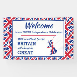 Aangepaste BREXIT Groot-Brittannië Altijd Great UN Spandoek