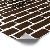 Aangepaste Brick-muur Poster (Hoek)