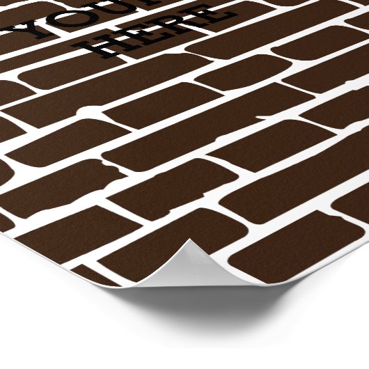 Aangepaste Brick-muur Poster (Hoek)