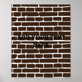 Aangepaste Brick-muur Poster (Voorkant)