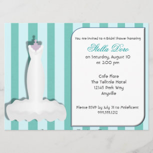 Aangepaste Bridal Shower-uitnodigingen Kaart