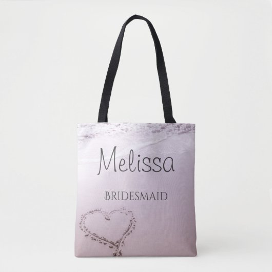 Aangepaste Bridesmaid Beach Canvas tas (Voorkant)