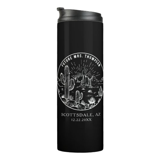 Aangepaste bridesmaïde cadeau-woestijn Bachelorett Thermosbeker (Geroteerd rechts)