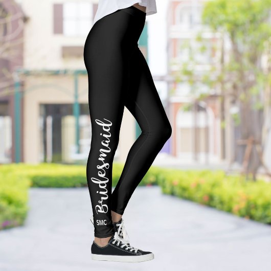 Aangepaste bridesmaïde Leggings Monogram | Aangepa