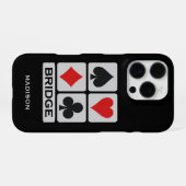 Aangepaste Bridge Player iPhone 4 Case-Mate Hoesje (Achterkant horizontaal)