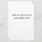 Aangepaste brief bruiloft briefpapier (Voorkant / Achterkant)