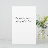 Aangepaste brief bruiloft briefpapier (Staand voorkant)