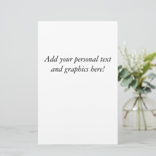 Aangepaste brief bruiloft briefpapier (Staand voorkant)