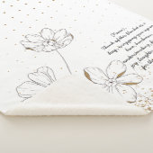 Aangepaste brief met handgeschreven Golden Califor Sherpa Deken (3/4)