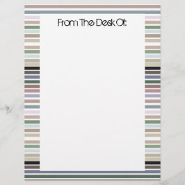 Aangepaste briefhoofd met strepen