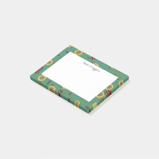 Aangepaste briefing Zonnebloem, laat het gebeuren Post-it® Notes (Schuin)