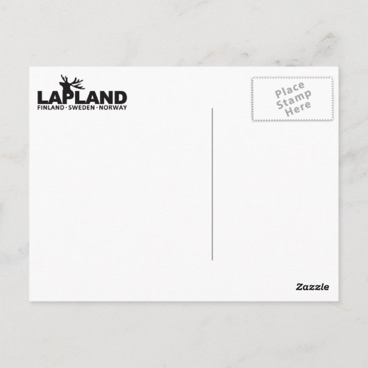 AANGEPASTE briefkaart LAPLAND (Achterkant)
