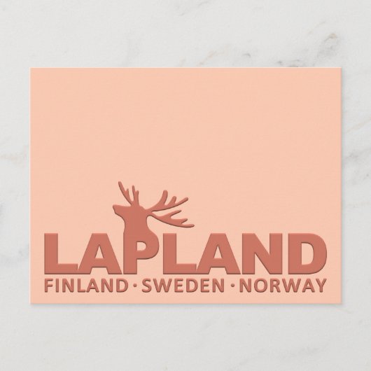 AANGEPASTE briefkaart LAPLAND (Voorkant)