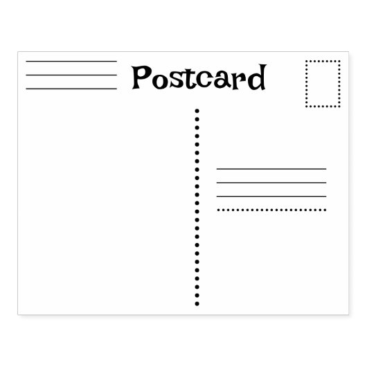 Aangepaste Briefkaart stempel (Afrduk)