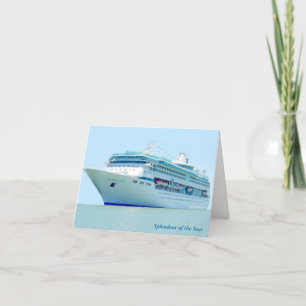 Aangepaste briefkaart voor cruise Ship