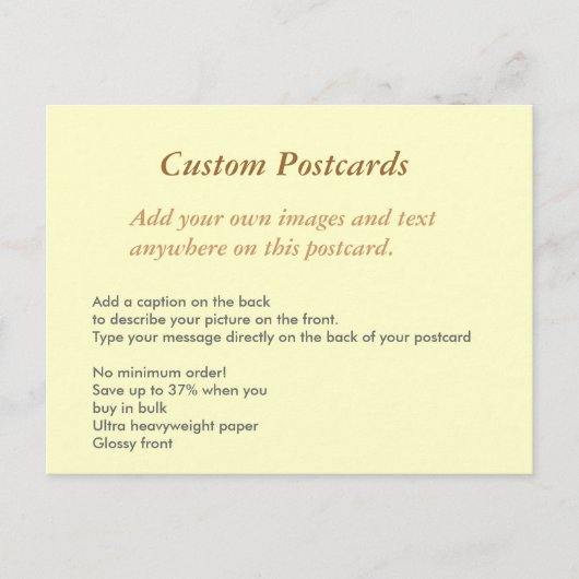 Aangepaste Briefkaarten (Voorkant)