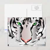 AANGEPASTE BRIEFKAARTEN - TIGER-WITTE/GRAY (Voorkant / Achterkant)