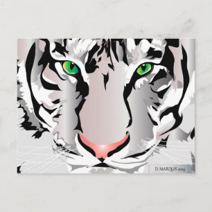 AANGEPASTE BRIEFKAARTEN - TIGER-WITTE/GRAY