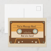 Aangepaste Briefkaarten voor Cassettebandje van be (Voorkant / Achterkant)
