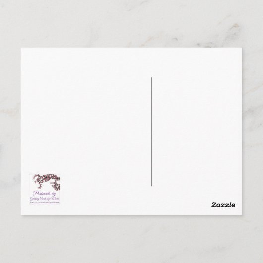 Aangepaste Briefkaarten voor groene sneeuwvlokken (Achterkant)