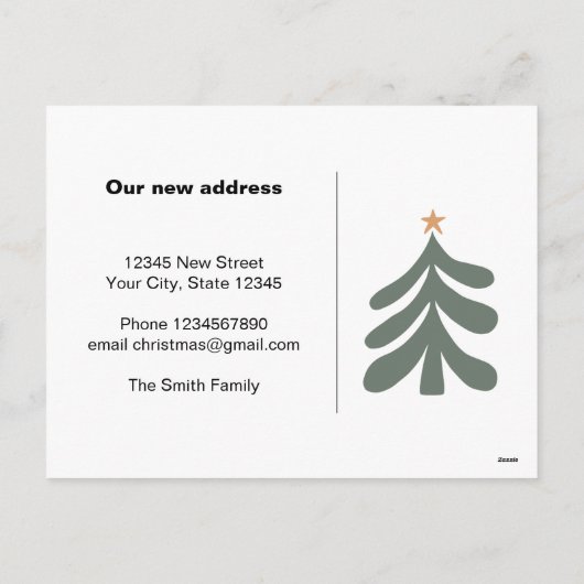 Aangepaste briefkaarten voor kerstbeweging voor ni (Achterkant)