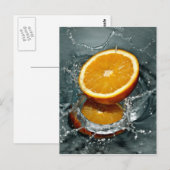 Aangepaste briefkaarten voor Oranje Splash (Voorkant / Achterkant)