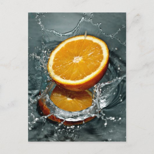 Aangepaste briefkaarten voor Oranje Splash (Voorkant)
