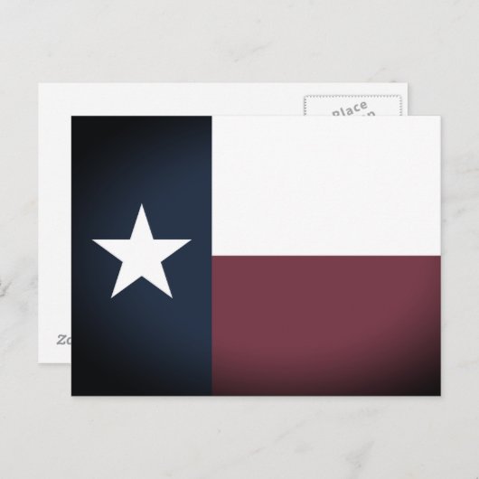 Aangepaste briefkaarten voor  Texas-vlagvlaggen (Voorkant / Achterkant)