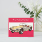 Aangepaste briefkaarten voor vintage-auto's (Staand voorkant)