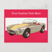 Aangepaste briefkaarten voor vintage-auto's (Voorkant)