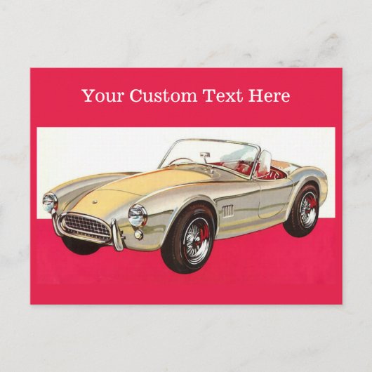 Aangepaste briefkaarten voor vintage-auto's (Voorkant)