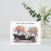 Aangepaste briefkaarten voor vintage-auto's (Staand voorkant)
