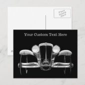 Aangepaste briefkaarten voor vintage-auto's (Voorkant / Achterkant)