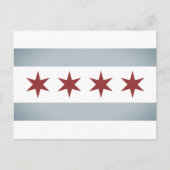 Aangepaste briefkaarten voor  vlag in Chicago (Voorkant)