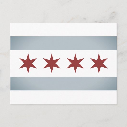 Aangepaste briefkaarten voor  vlag in Chicago (Voorkant)