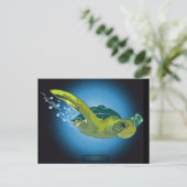 AANGEPASTE BRIEFKAARTEN - ZEE TURTLE (Staand voorkant)