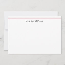 Aangepaste Briefpapier Bunny & Hearts-kaart Notitiekaartje