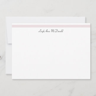 Aangepaste Briefpapier Bunny & Hearts-kaart Notitiekaartje