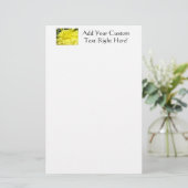 Aangepaste Briefpapier Gele Dahlia Bloem Bloem (Staand voorkant)