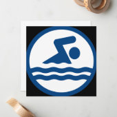 Aangepaste Briefpapier Kaart voor SWM-ronde Notitiekaartje (Voorkant / Achterkant in situ)