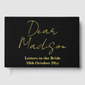 Aangepaste brieven aan de bruid Hen Do Bruidscadea Gastenboek (Voorkant)