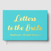 Aangepaste brieven aan de bruid Hen Do Bruidsdouch Gastenboek (Voorkant)