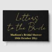 Aangepaste brieven aan de bruid Hen Do Bruidsfeest Gastenboek (Voorkant)