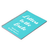 Aangepaste brieven aan de bruid Hen Do Bruidsfeest Notitieboek (Linkerzijde)