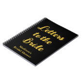 Aangepaste brieven aan de bruid Hen Do Bruidsfeest Notitieboek (Linkerzijde)