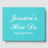 Aangepaste brieven aan de bruid Hen Do Trip Weeken Gastenboek (Voorkant)